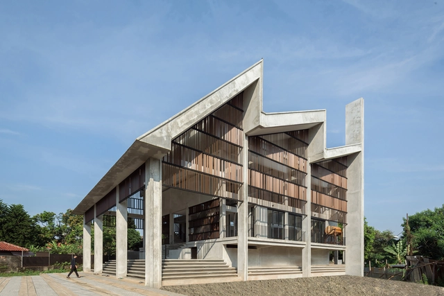 被动式设计,Jami’Al-Hurriyah 清真寺 / AGo Architects - 建筑图, 中小学校, 表皮