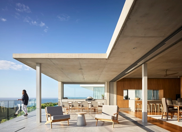 McAnally Residence / MADDOCK - Exterior Photography, Houses, Patio, Facade, Beam, Chair, Bench