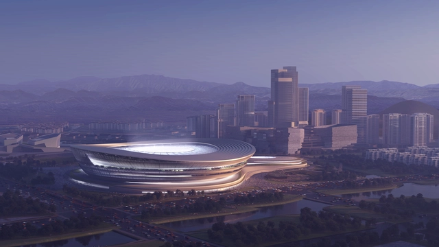 Zaha Hadid Architects gana el concurso para diseñar el Centro Deportivo Internacional de Hangzhou en China - Imagen Principal