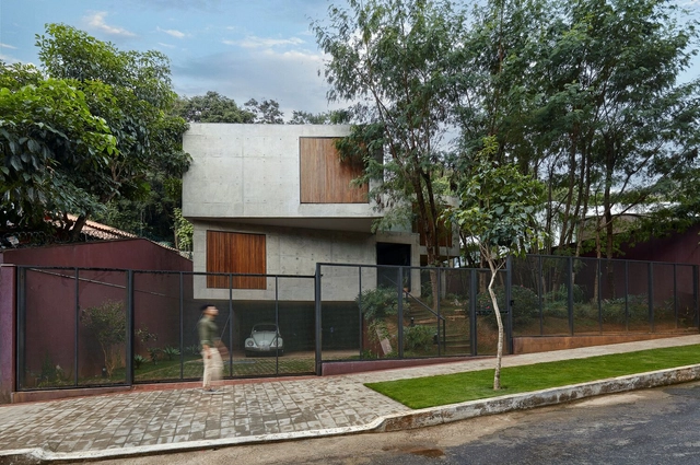 Elemental House / Estúdio Zargos - Exterior Photography, Houses, Facade, Door, Fence