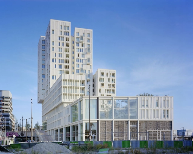 Bruneseau B1A4 社会住房/ TCAU / Tania Concko architects urbanists - 建筑图, 公寓, 表皮, 城市