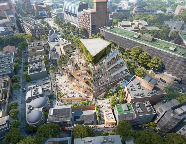 Comienza la construcción del Centro Comercial y Cultural de OMA / Shohei Shigematsu en Harajuku, Tokio - Imagen Principal