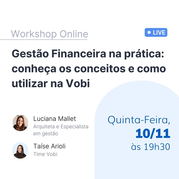 Workshop Gestão financeira na prática: conceitos e como utilizar na Vobi - Imagem de Destaque