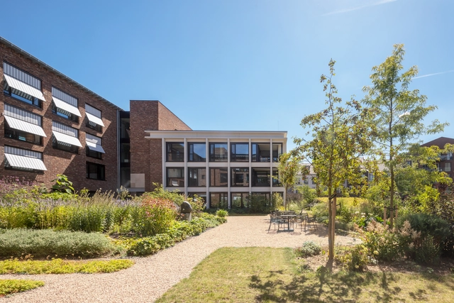 Collective Housing Les Mouleurs / Martens Willems & Humblé Architecten - Exterior Photography, Apartments, Garden, Facade