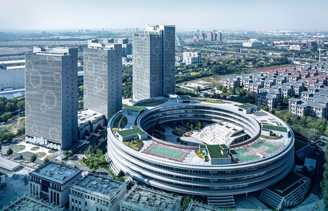 奇虎360天津创业平台 / 筑土国际 - 建筑图, 办公设施, 表皮, 城市