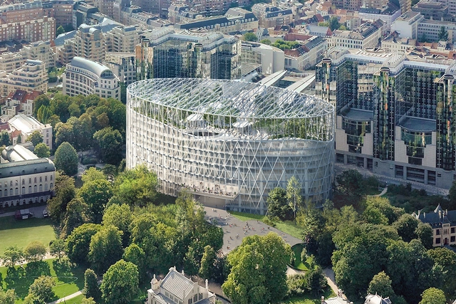 EUROPARC presenta diseño para renovar el edificio del Parlamento Europeo - Imagen Principal