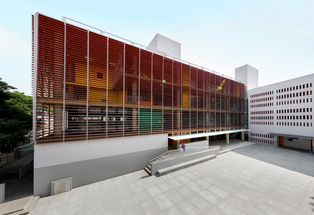Divya Shanthi 校园升级改造 / 飞象工作室 - 建筑图, 中小学校, 表皮