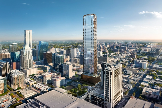 HKS Designs Skyscraper in Austin, Set to Become the Tallest Residential Tower in the USA, Outside of New York - Featured Image