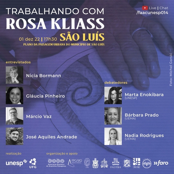 Ciclo de debates “Trabalhando com Rosa Kliass” - Imagem de Destaque