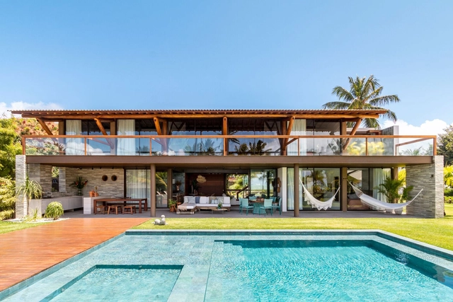 Residência Beira-Mar em Maragogi / Porto Neves Arquitetura - Fotografia de Exterior, Casas, Fachada, Porta, Cadeira