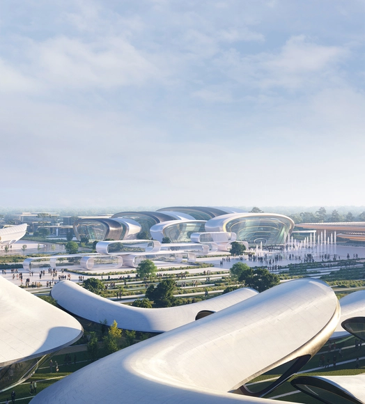 Zaha Hadid revela un plan maestro con pabellones reutilizables para Odesa Expo 2030 en Ucrania - Imagen Principal