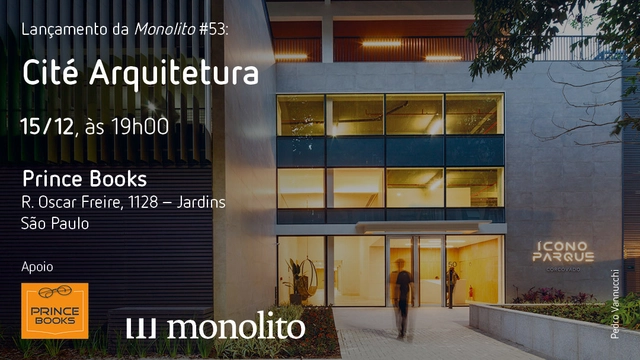 Lançamento da Monolito #53: Cité Arquitetura em São Paulo - Imagem de Destaque