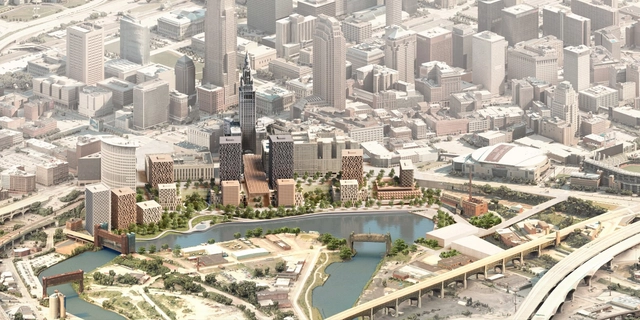 David Adjaye Reveals Design for the Cuyahoga Riverfront Master Plan in Downtown Cleveland - Featured Image