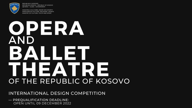 International Design Competition for the Opera and Ballet Theatre of the Republic of Kosovo - Featured Image
