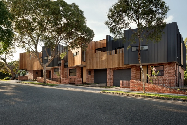 Casas geminadas Alphington / Green Sheep Collective - Fotografia de Exterior, Habitação Coletiva, Fachada