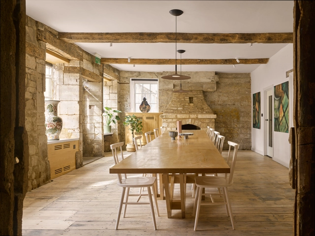 ARC Painswick / Parti - Interior Photography,  Hostel, Beam, Table, Chair
