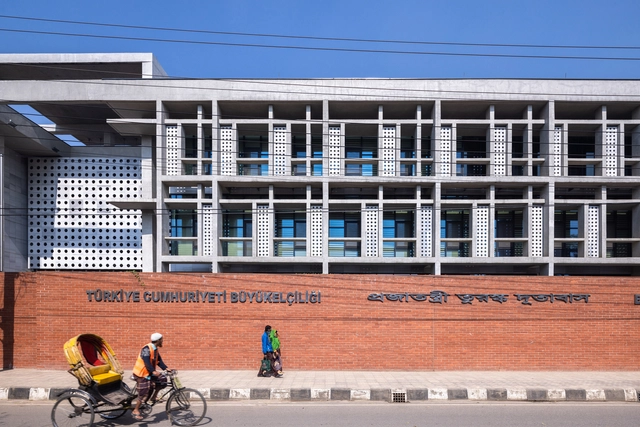 Embaixada da República da Turquia em Dhaka / Uygur Architects - Fotografia de Exterior, Embaixada, Fachada