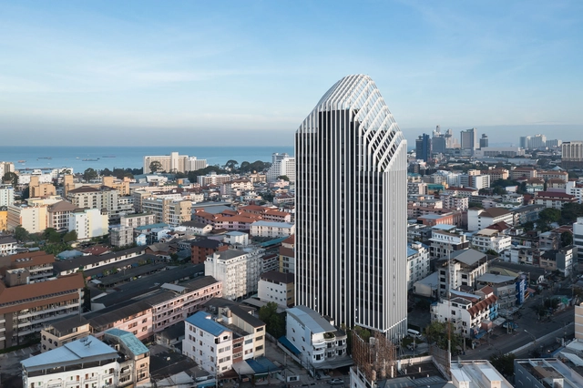 Arbour Hotel and Residence Pattaya / Architects 49 - Exterior Photography, Apartments, Facade, Cityscape