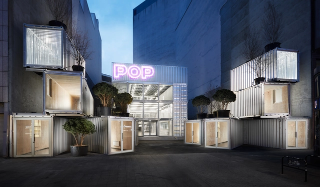 POP Kudamm Cultural Space / GRAFT - Exterior Photography, Detail, Facade