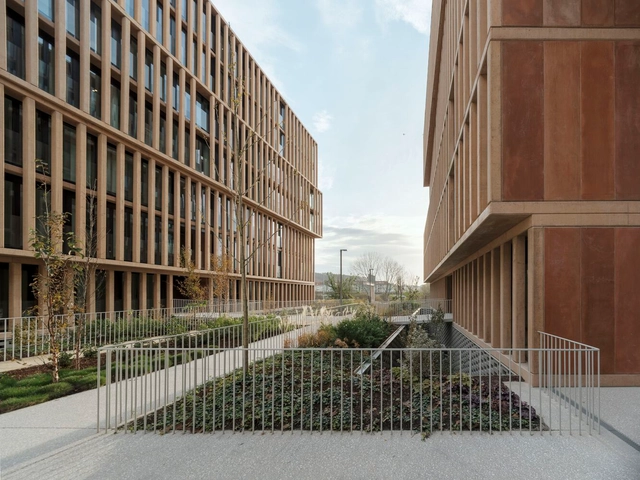 Conjunto Cornes Espacio Residencial / Carbajo Barrios Arquitectos - Fotografía exterior, Vivienda Colectiva, Fachada