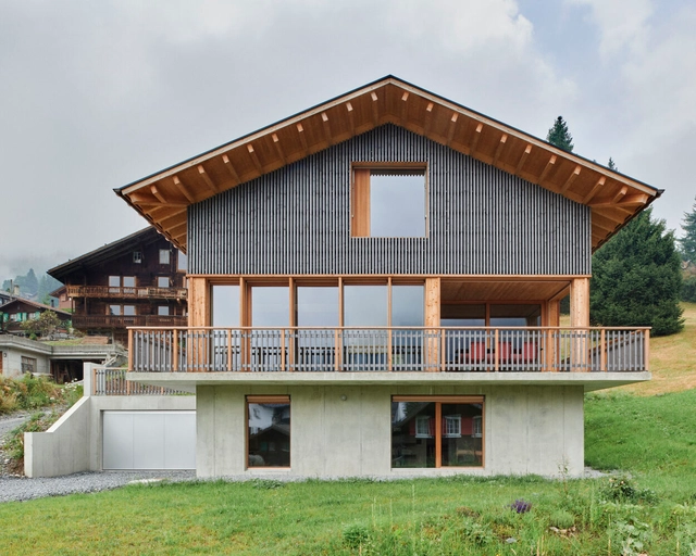 Casa Marie-Louise / Gaillng Rickling architectes - Fotografía exterior, Casas, Fachada, Puerta, Escaleras