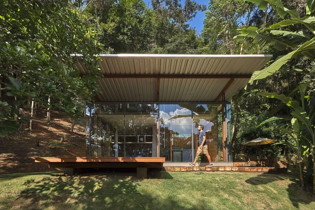 Abrigo Alto / gru.a - Fotografia de Exterior, Pequena Escala, Jardim, Viga, Fachada, Floresta