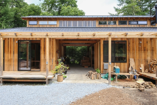 House in Karuizawa / Satoru Ito Architects - Exterior Photography, Houses, Facade, Door, Beam, Chair