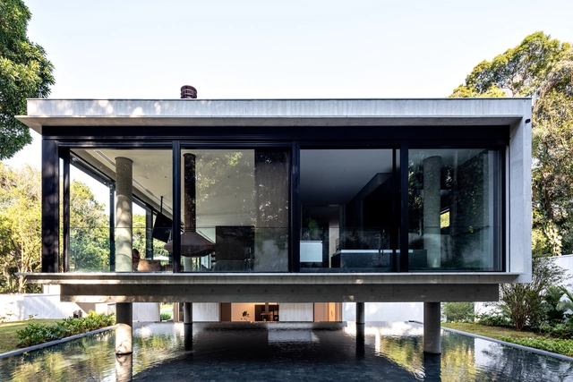 Residência MF / Basiches Arquitetos Associados - Fotografia de Exterior, Casas, Jardim, Fachada