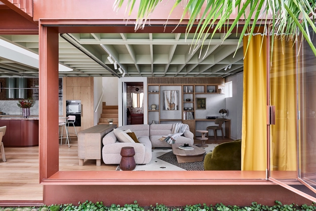 Rosso Verde 住宅 / Carter Williamson Architects - 室内图, 更新项目, 露台, 表皮, 梁, 椅子