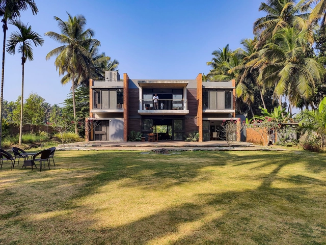 河石度假屋 / Collage Architecture Studio - 建筑图, 独立住宅, 花园, 表皮, 板凳