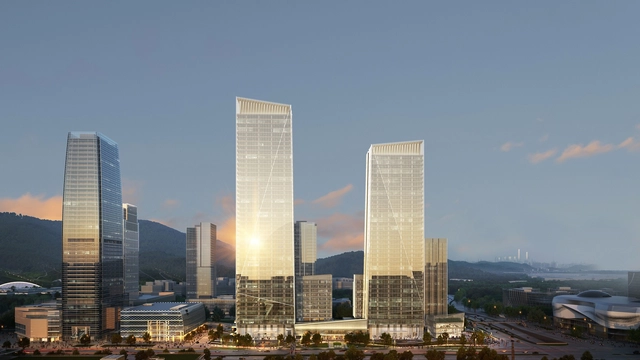 Aedas and GDAD Unveil Design for New Twin Towers and Mixed-Use Complex in Guangzhou, China - Featured Image