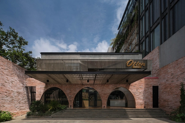 三拱门入口，Otten 咖啡体验馆 / Realrich Architecture Workshop - 建筑图, 商业建筑, 庭院, 表皮, 拱, 拱廊, 门