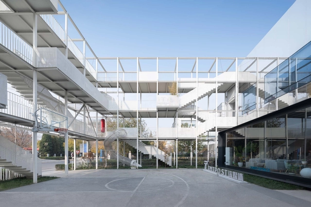 Folding Park / Approach Design Studio - Exterior Photography, Cultural Center, Facade
