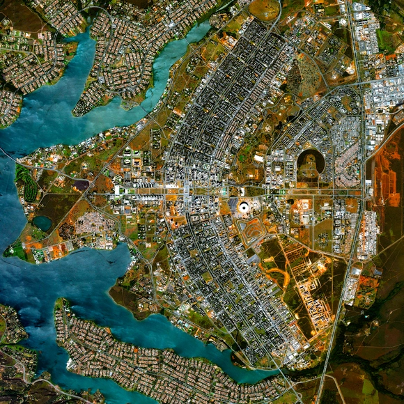 Sítios na lista de Patrimônio Mundial da Unesco vistos do espaço - Imagem de Destaque