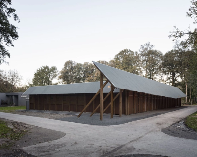 Pavilhão de Entrada Palingbeek / Schenk Hattori - Fotografia de Exterior, Pavilhão , Fachada