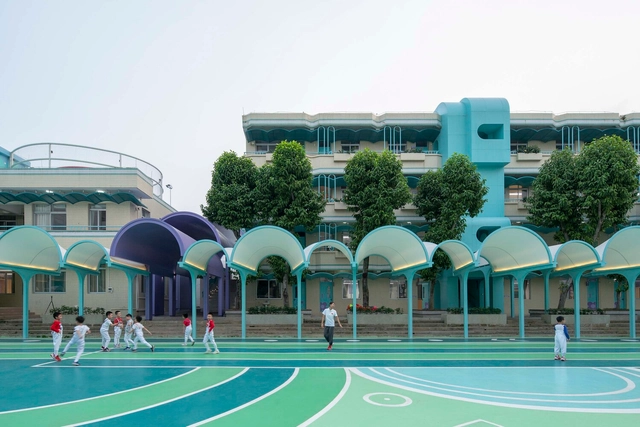 Renovation of the Jinping Lower Primary School / Atelier cnS - Exterior Photography, Renovation, Facade
