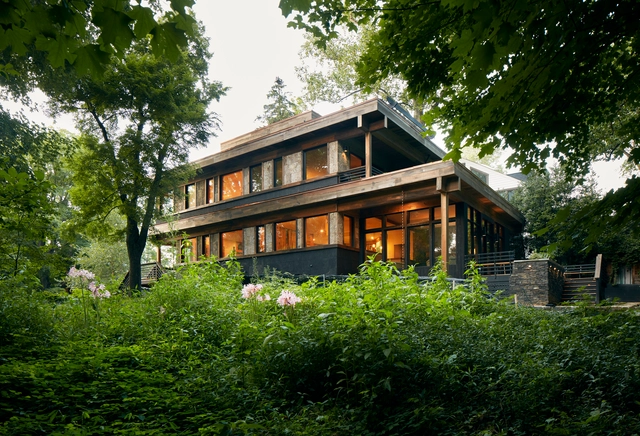 Poplar Cloud House / BLDUS - Exterior Photography, Houses, Garden, Facade, Door, Forest