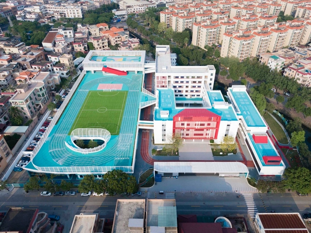 Renovation of the Primary School Affiliated to Longjiang Foreign Language School / Atelier cnS - Drawings, Renovation, Facade, Cityscape