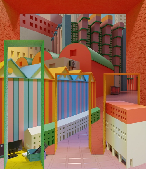 Space Popular adapta os conceitos de urbanismo de Aldo Rossi ao metaverso - Imagem de Destaque