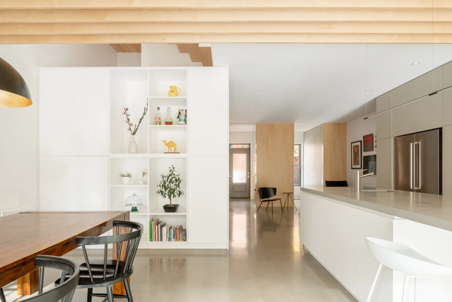  La Radieuse  Residence / NatureHumaine - Interior Photography, Houses, Kitchen, Table, Chair, Countertop
