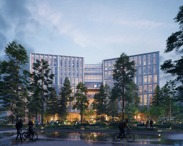 重木结构，Perkins & Will 公布‘英属哥伦比亚大学校园门户建筑’方案 - 主图