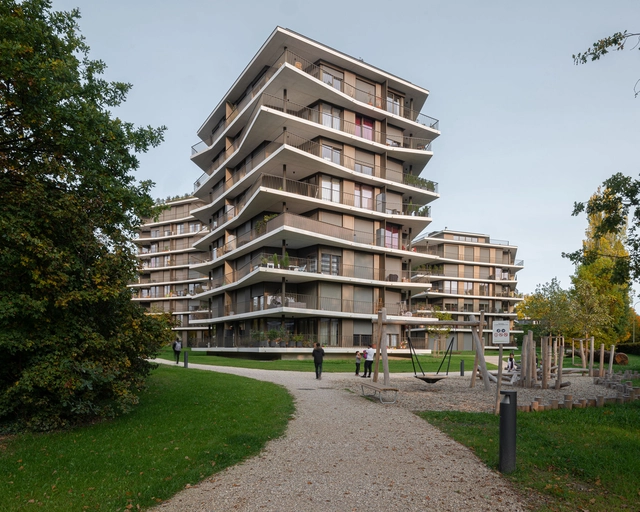 Jardins de la Gradelle Apartments / LRS Architectes - Fotografía exterior, Apartamentos, Fachada