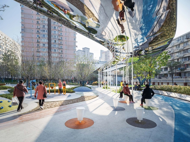 Leshan Pocket Park / VIASCAPE design - Exterior Photography, Park, Facade, Cityscape