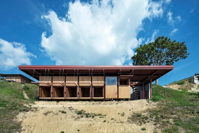 濑户内海小岛‘孤独儿童旅馆’ / Jo Nagasaka + Schemata Architects - 建筑图, 加建项目, 表皮, 门