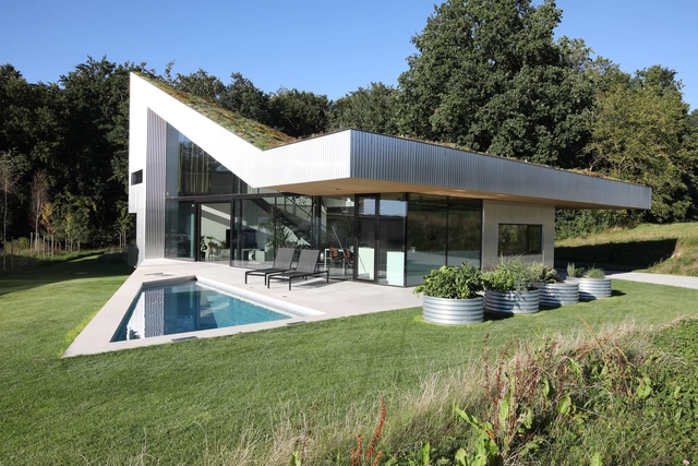 House Mesh / Caramel Architekten - Exterior Photography, Houses, Garden, Door, Facade