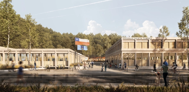 6280 Arquitectos diseñan una nueva escuela para Caleta Tumbes, Región del Biobío - Imagen Principal