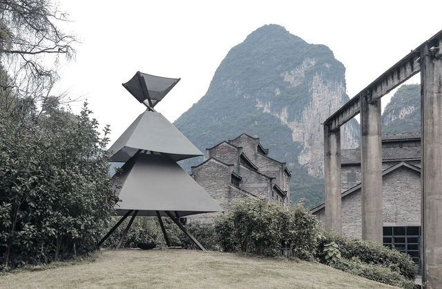 入木火塘 / 郭廖辉工作室 - 建筑图, 景观装置, 表皮