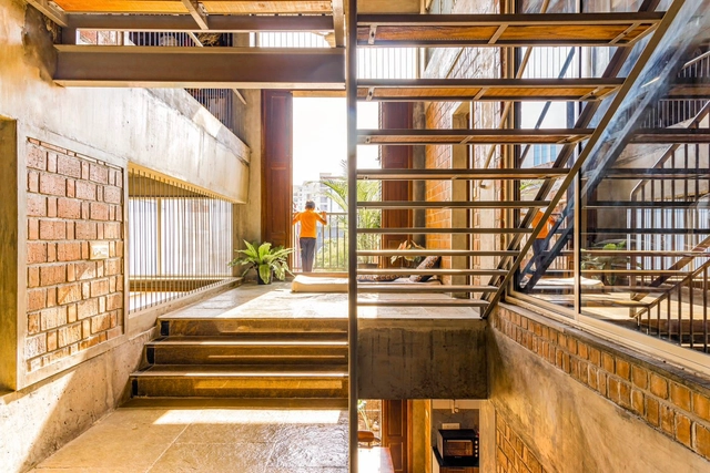 Agam House / Mawi Design - Interior Photography, Houses, Stairs, Beam, Facade, Handrail