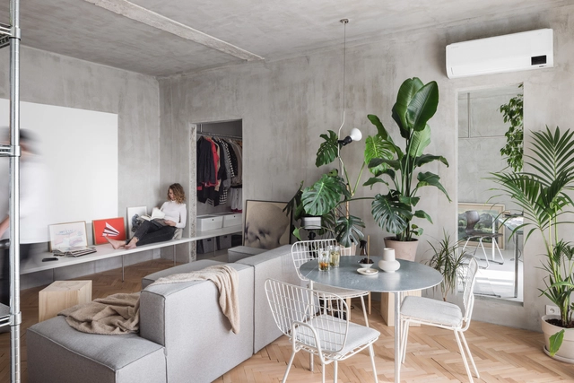 Apartamento Panelak / Kilo / Honc - Fotografía interior, Renovación, Mesas, Iluminación, Sillas