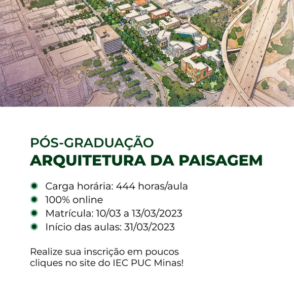 Pós-graduação em "Arquitetura da Paisagem" - Imagem de Destaque